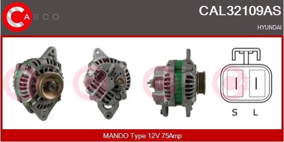 Casco CAL32109AS - Alternator autospares.lv