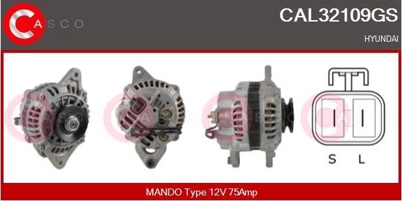 Casco CAL32109GS - Alternator autospares.lv