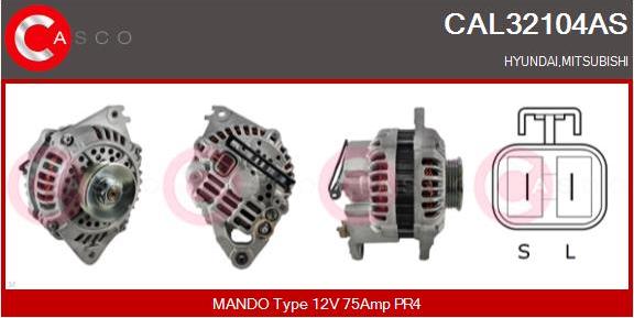 Casco CAL32104AS - Alternator autospares.lv