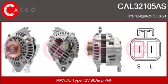 Casco CAL32105AS - Alternator autospares.lv