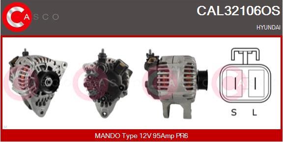 Casco CAL32106OS - Alternator autospares.lv