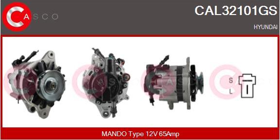 Casco CAL32101GS - Alternator autospares.lv