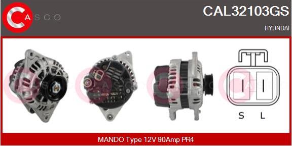 Casco CAL32103GS - Alternator autospares.lv