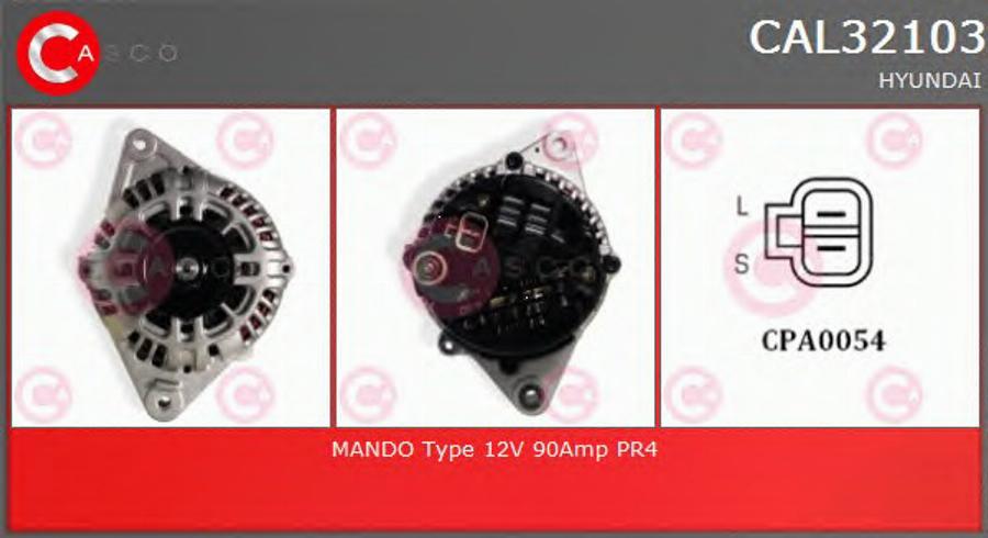 Casco CAL32103 - Alternator autospares.lv