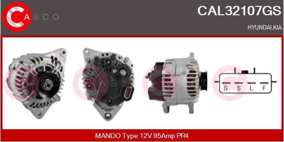 Casco CAL32107GS - Alternator autospares.lv