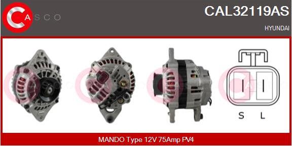 Casco CAL32119AS - Alternator autospares.lv