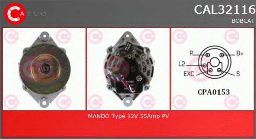 Casco CAL32116 - Alternator autospares.lv