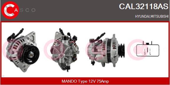 Casco CAL32118AS - Alternator autospares.lv