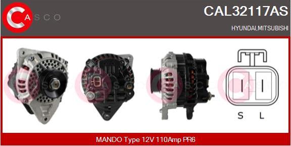Casco CAL32117AS - Alternator autospares.lv