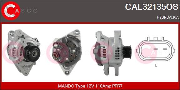 Casco CAL32135OS - Alternator autospares.lv