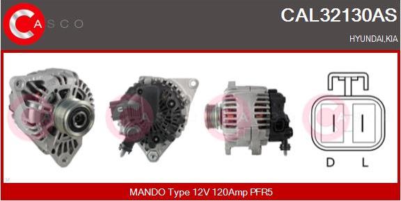 Casco CAL32130AS - Alternator autospares.lv