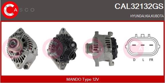 Casco CAL32132GS - Alternator autospares.lv