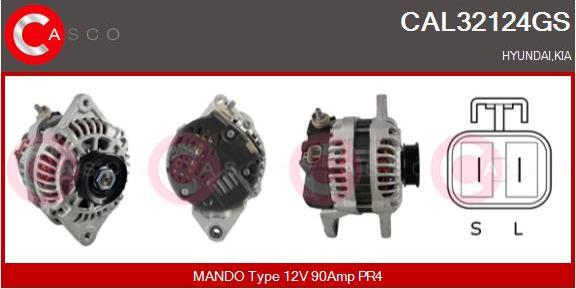 Casco CAL32124GS - Alternator autospares.lv