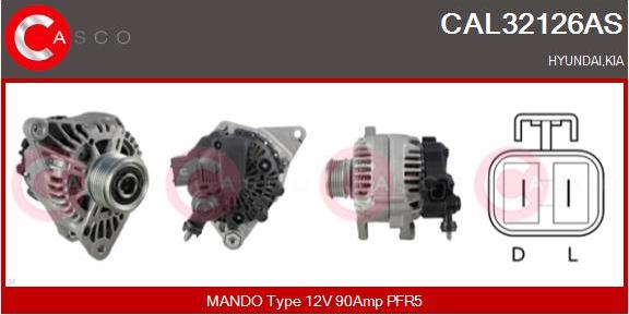 Casco CAL32126AS - Alternator autospares.lv