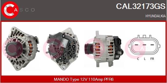 Casco CAL32173GS - Alternator autospares.lv