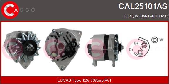 Casco CAL25101AS - Alternator autospares.lv