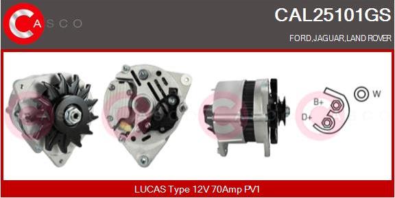 Casco CAL25101GS - Alternator autospares.lv