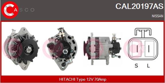 Casco CAL20197AS - Alternator autospares.lv