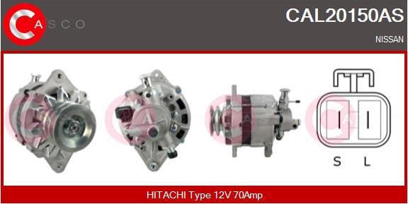 Casco CAL20150AS - Alternator autospares.lv