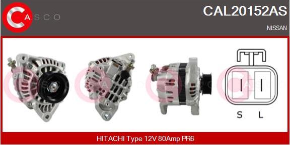 Casco CAL20152AS - Alternator autospares.lv