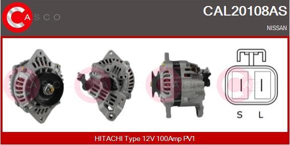 Casco CAL20108AS - Alternator autospares.lv