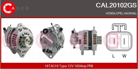 Casco CAL20102GS - Alternator autospares.lv