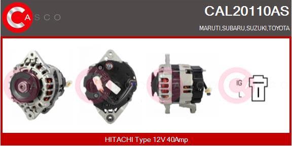 Casco CAL20110AS - Alternator autospares.lv