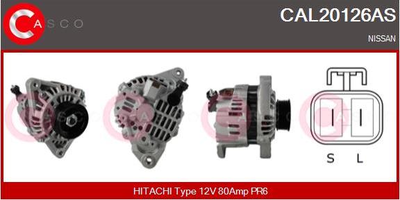 Casco CAL20126AS - Alternator autospares.lv