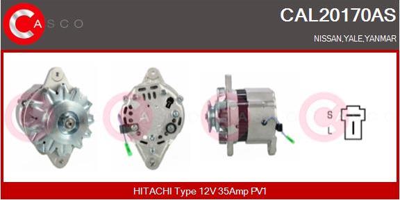 Casco CAL20170AS - Alternator autospares.lv