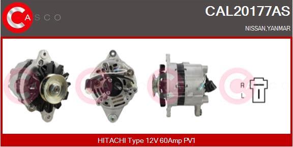 Casco CAL20177AS - Alternator autospares.lv