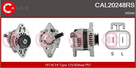 Casco CAL20248RS - Alternator autospares.lv