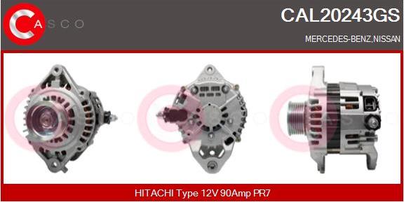 Casco CAL20243GS - Alternator autospares.lv