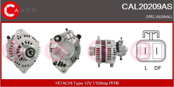 Casco CAL20209AS - Alternator autospares.lv