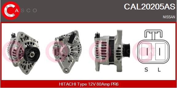 Casco CAL20205AS - Alternator autospares.lv