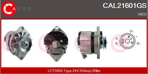 Casco CAL21601GS - Alternator autospares.lv
