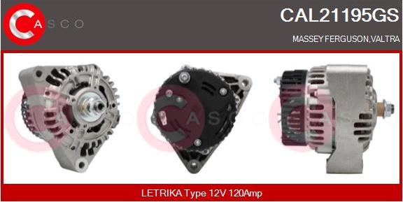 Casco CAL21195GS - Alternator autospares.lv