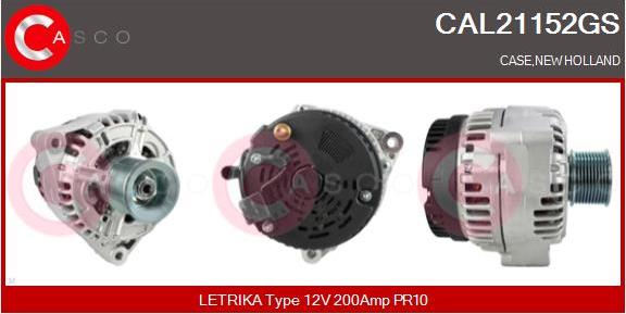 Casco CAL21152GS - Alternator autospares.lv