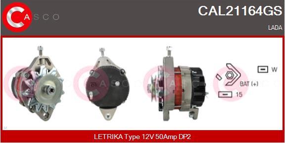 Casco CAL21164GS - Alternator autospares.lv