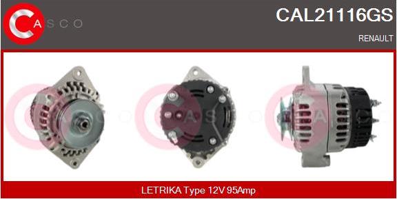 Casco CAL21116GS - Alternator autospares.lv