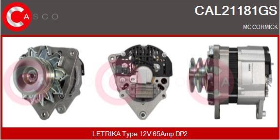 Casco CAL21181GS - Alternator autospares.lv