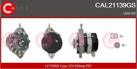 Casco CAL21139GS - Alternator autospares.lv