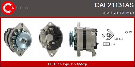 Casco CAL21131AS - Alternator autospares.lv