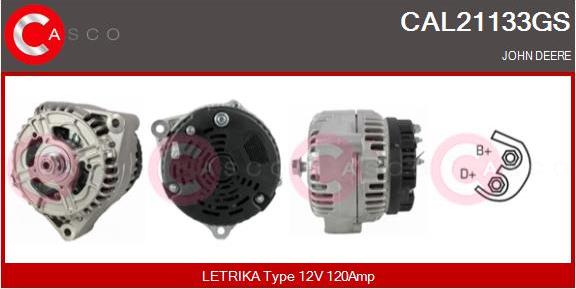 Casco CAL21133GS - Alternator autospares.lv