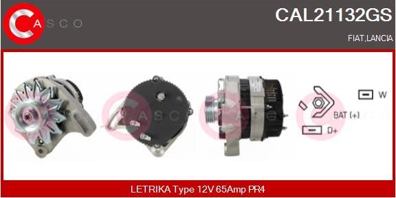 Casco CAL21132GS - Alternator autospares.lv