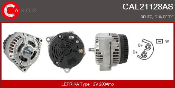 Casco CAL21128AS - Alternator autospares.lv