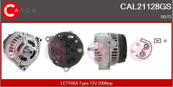 Casco CAL21128GS - Alternator autospares.lv