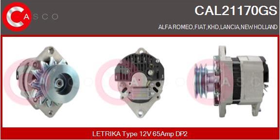 Casco CAL21170GS - Alternator autospares.lv