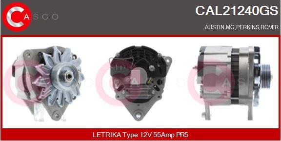 Casco CAL21240GS - Alternator autospares.lv