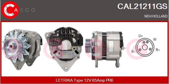 Casco CAL21211GS - Alternator autospares.lv