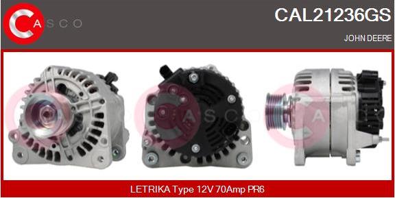 Casco CAL21236GS - Alternator autospares.lv